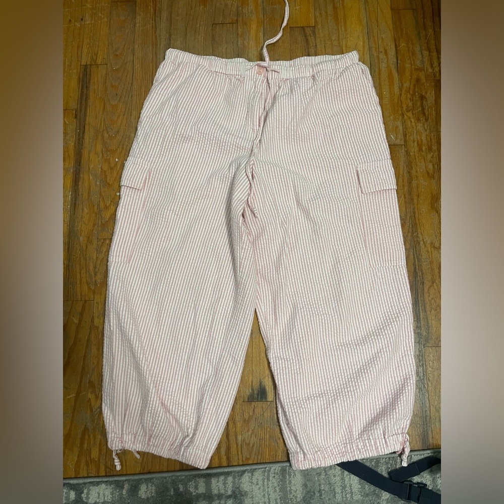 Pink Capris Cargo Pants